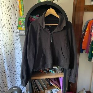 Lululemon Scuba Oversized Funnel Neck Half-Zip in black